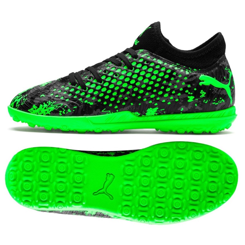Puma Future 19.4 Tt Jr 105558 03 chuteiras multicolorido verde Puma Future 19.4 Tt Jr 105558 03 chuteiras multicolorido verde
