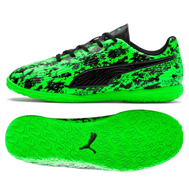 Sapatos de interior Puma One 19.4 It Jr 105504 04 multicolorido verde Sapatos de interior Puma One 19.4 It Jr 105504 04 multicolorido verde