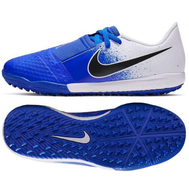 Chuteiras Nike Phantom Venom Academy Tf Jr AO0377-104 multicolorido azul Chuteiras Nike Phantom Venom Academy Tf Jr AO0377-104 multicolorido azul