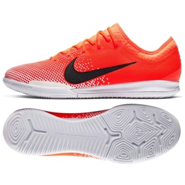 Sapatos de interior Nike Mercurial Vapor 12 Pro Ic M AH7387-801 branco, laranja vermelho