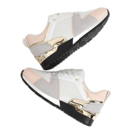 Calçados esportivos brancos B-01 BRANCO / ROSA multicolorido