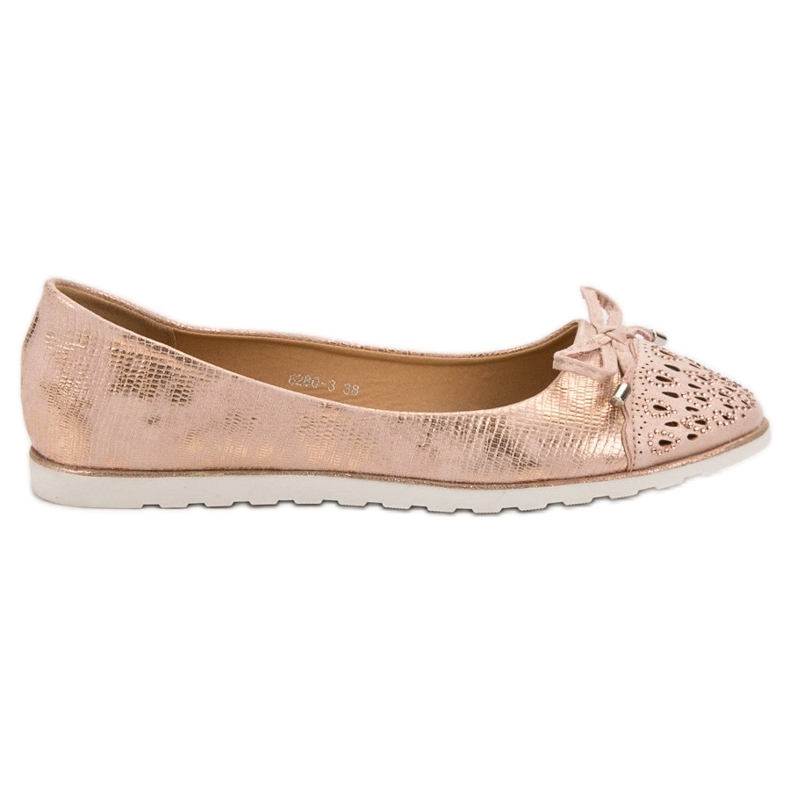 SHELOVET Bailarinas casuais amarelo rosa