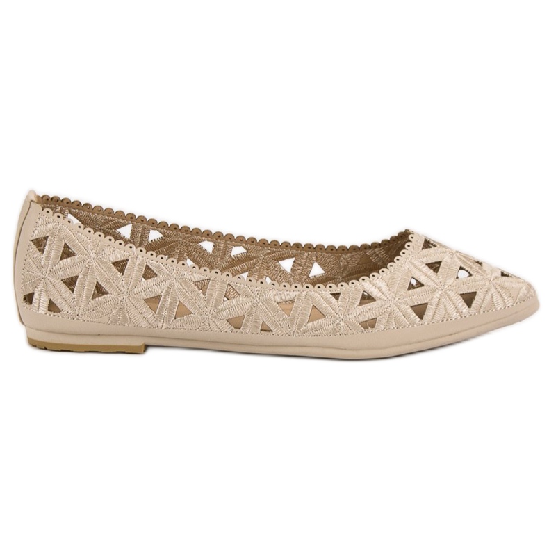Bailarinas Openwork VICES bege