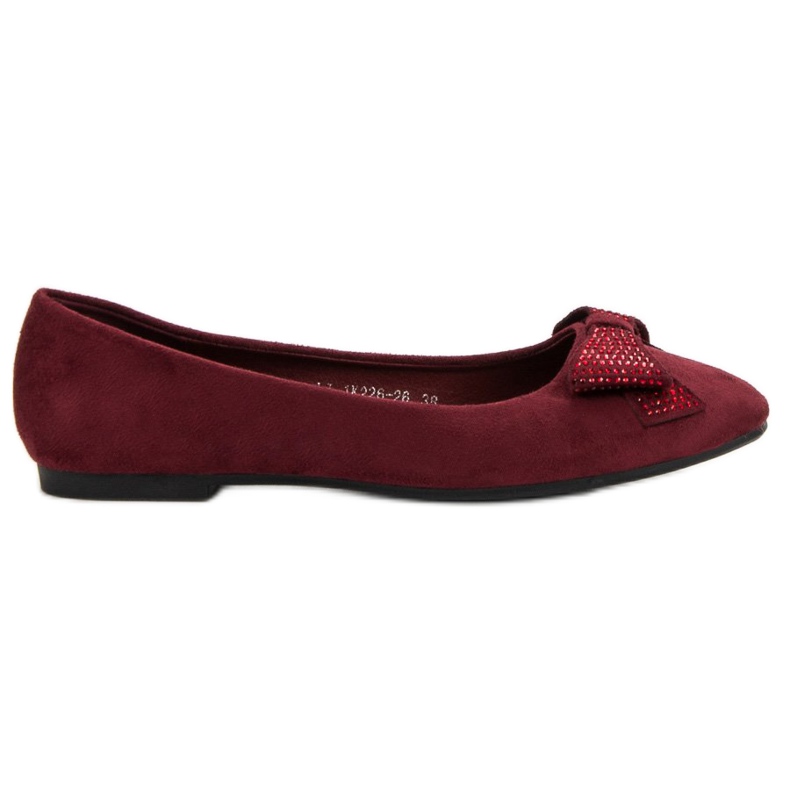 Best Shoes Bailarinas marrons vermelho