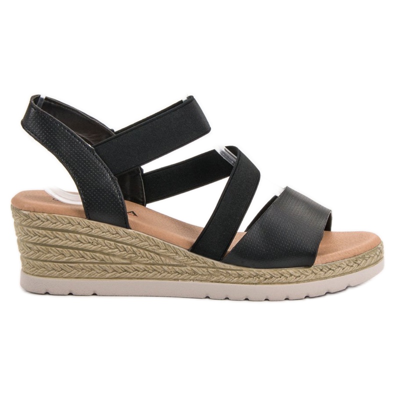 SHELOVET Sandálias Slip-on On Wedge preto