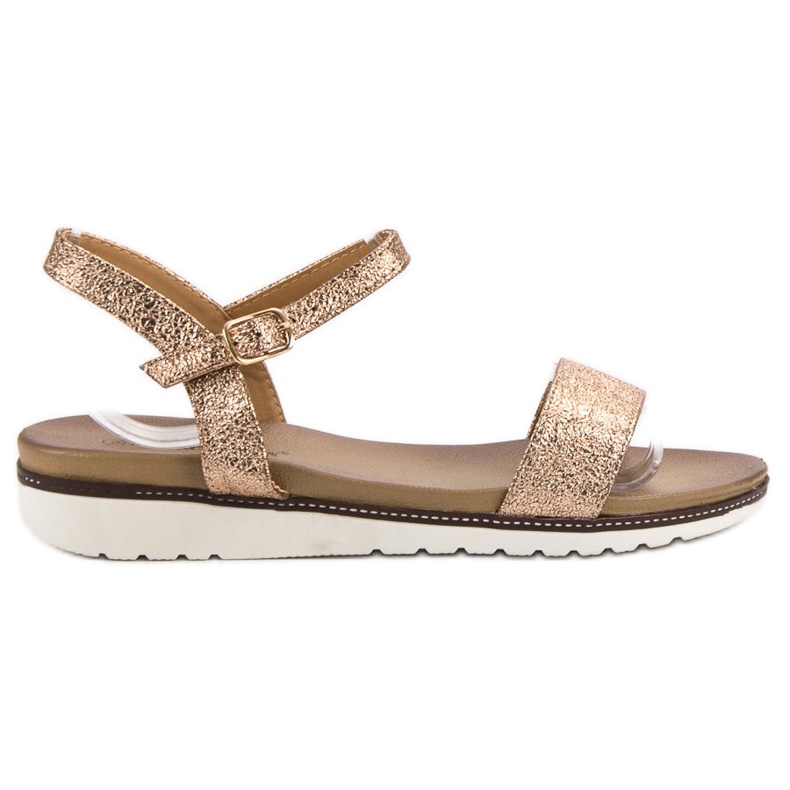 Ch. Creation Sandálias brilhantes amarelo