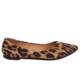 Bailarinas leopardo feminino HH16 Leopard castanho Bailarinas leopardo feminino HH16 Leopard castanho