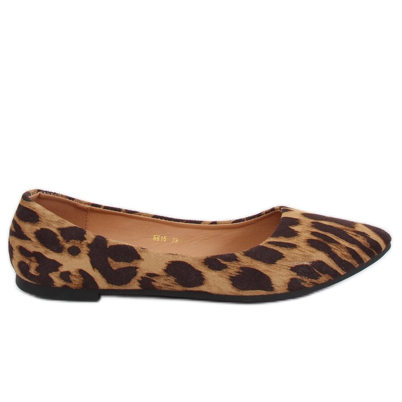 Bailarinas leopardo feminino HH16 Leopard castanho Bailarinas leopardo feminino HH16 Leopard castanho