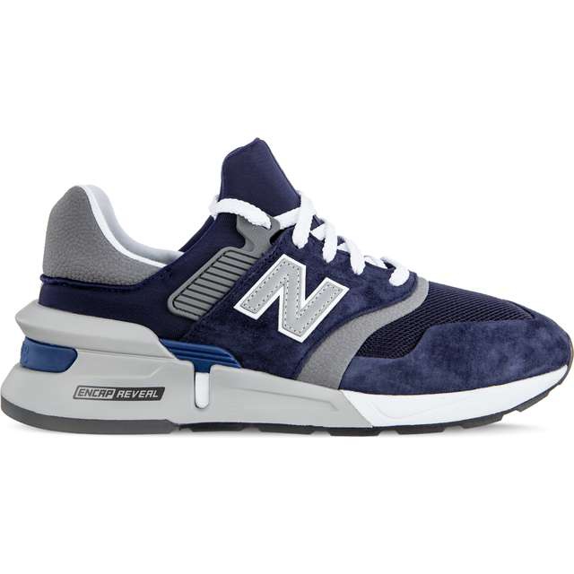 New Balance Pigmento do esporte de Ms997hgb com Castlerock azul marinho multicolorido