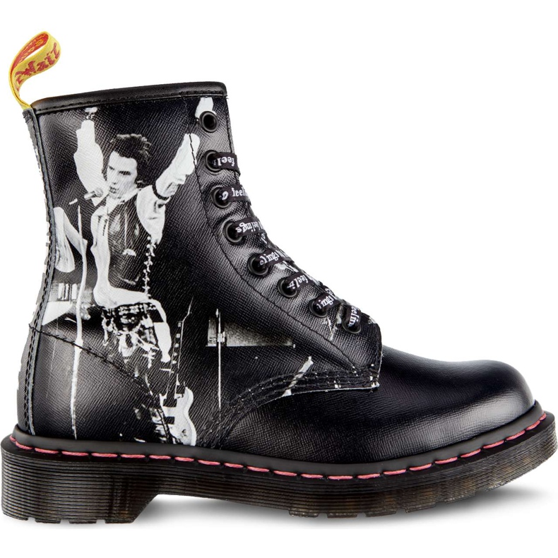 Dr. Martens 1460 Sex Pistols Vicioso Black Sex Pistols Backhand Palha De Grão preto