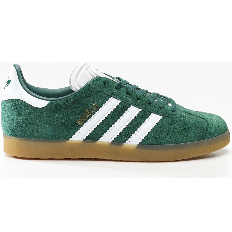 Adidas Gazelle 872 Collegiate Green Calçado Goma Branca 3 verde