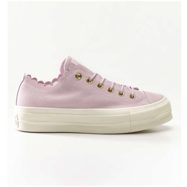 Converse Chuck taylor all star lift vieira 500 rosa espuma egret de ouro roxo