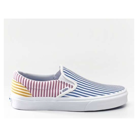Vans Slip clássico em listras de mistura de clube de deck VM0 multicolorido