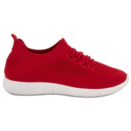 SHELOVET Calçados Esportivos Slip-on vermelho