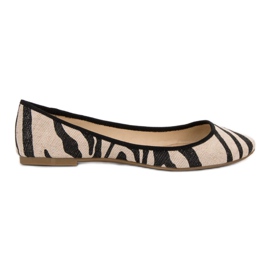 SHELOVET Bailarina com estampa animal marrom