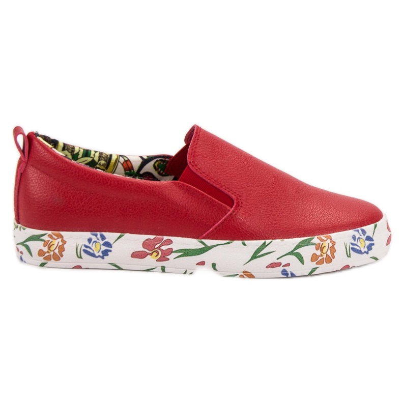 Groto Gogo Slipons elegantes vermelho