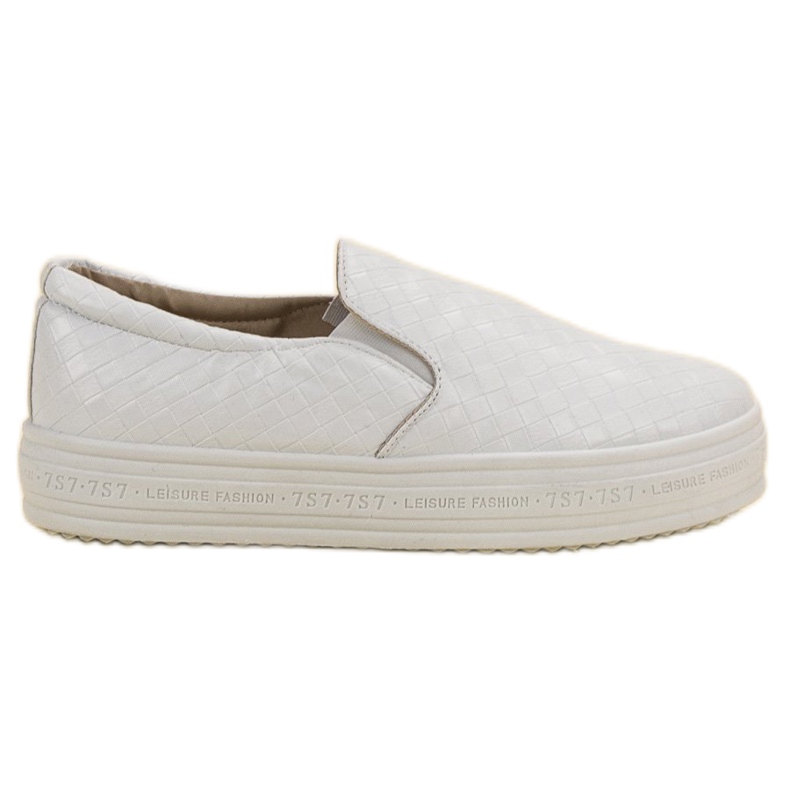 SHELOVET Tênis Branco Slip-On
