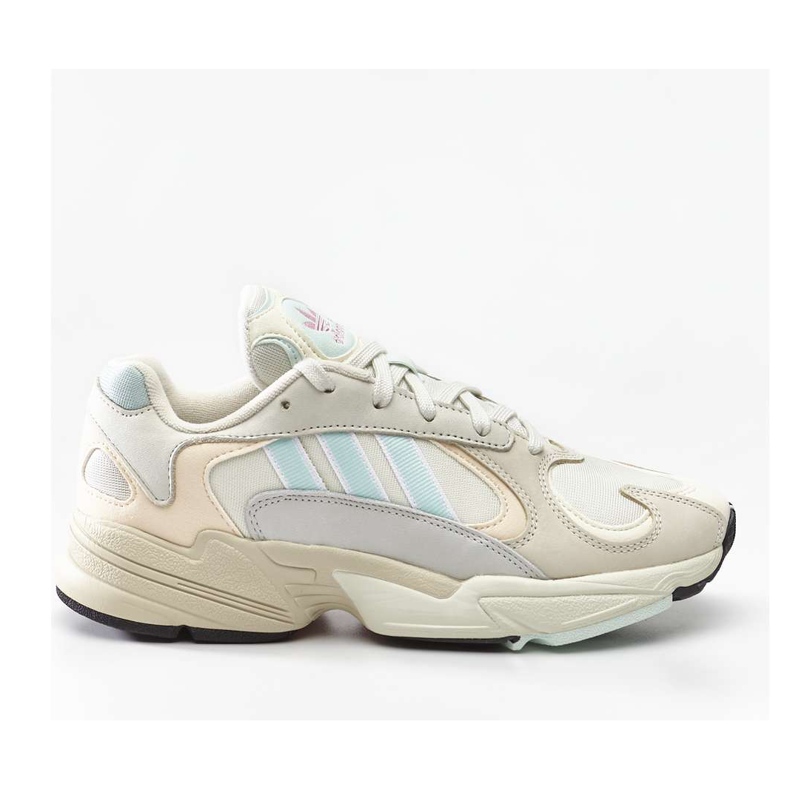 Adidas Yung 1 118 Off White Ice Mint Ecru matiz branco tolet azul cinza