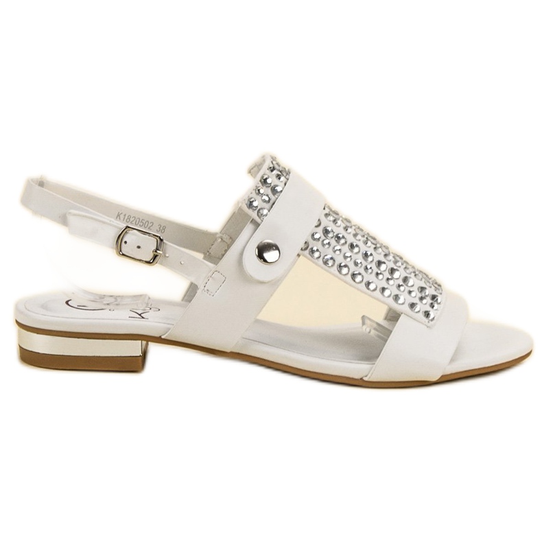 Kylie Sandálias brancas femininas branco