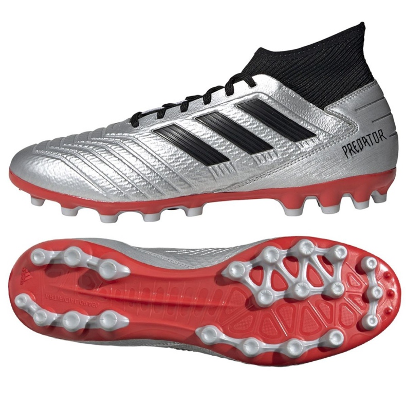 Chuteiras Adidas Predator 19.3 Ag M F99989 multicolorido prata
