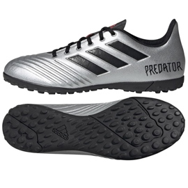 Chuteiras Adidas Predator 19.4 Tf M F35634 multicolorido prata