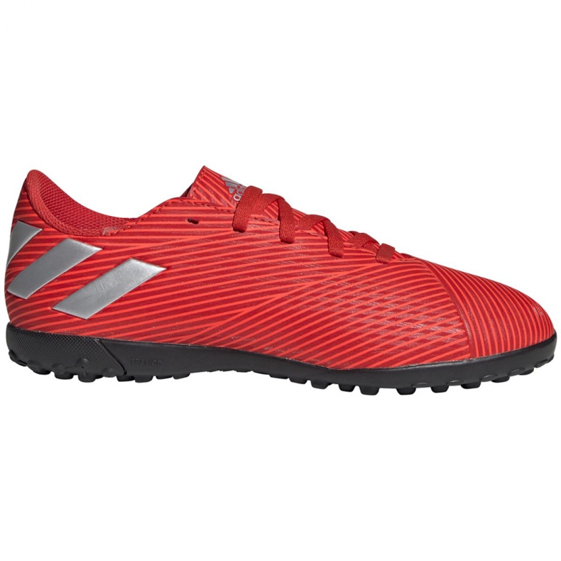 Chuteiras Adidas Nemeziz 19.4 Tf Jr F99935 vermelho laranjas e tintos