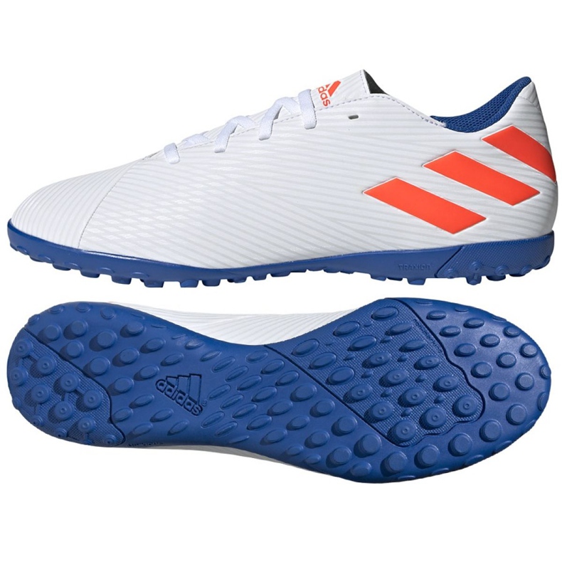 Chuteiras Adidas Nemeziz Messi 19.4 Tf M F34549 multicolorido branco