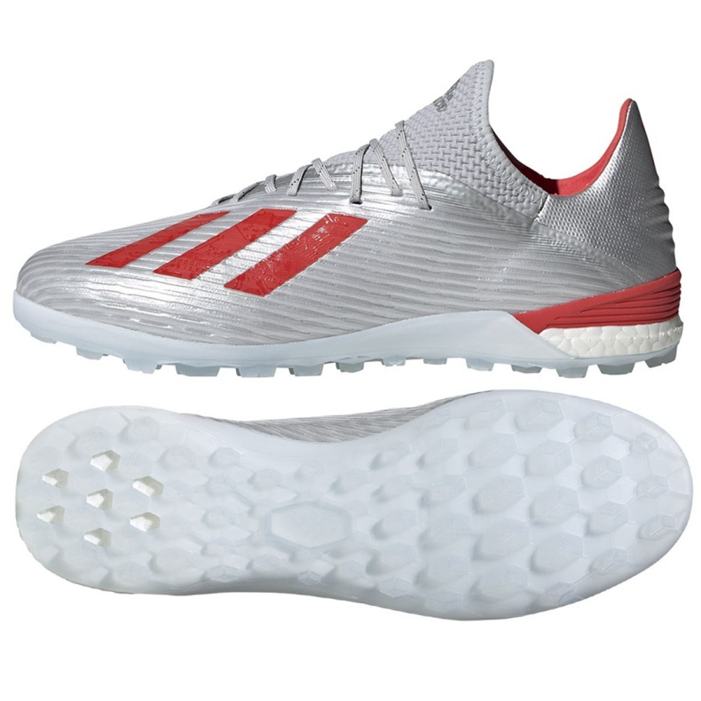 Chuteiras Adidas X 19.1 Tf M G25752 multicolorido prata Chuteiras Adidas X 19.1 Tf M G25752 multicolorido prata