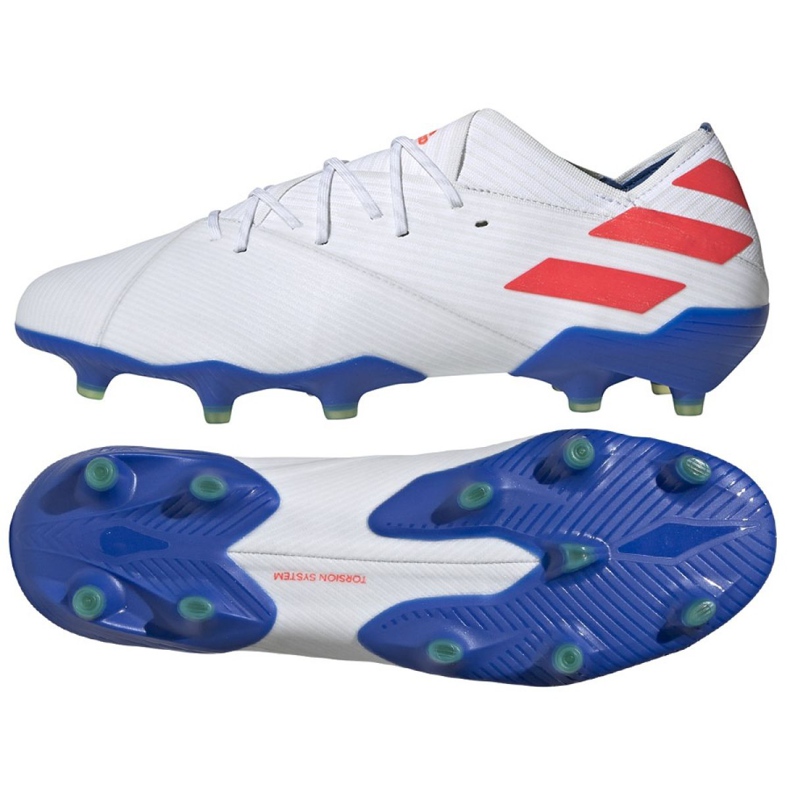 Chuteiras Adidas Nemeziz Messi 19.1 Fg M F34402 branco branco