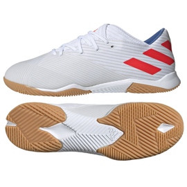 Sapatos de interior adidas Nemeziz Messi 19.3 In M F34431 branco branco
