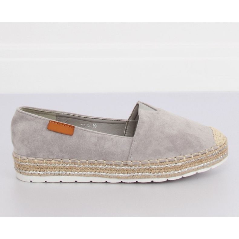 Espadrilles de camurça cinza RC-61 Cinza II-GAT