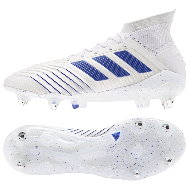 Chuteiras Adidas Predator 19.1 Sg M D98055 branco branco