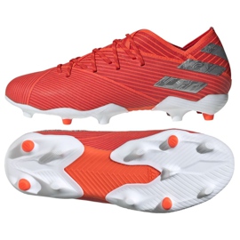 As chuteiras adidas Nemeziz 19.1 Fg Jr F99955 vermelho vermelho