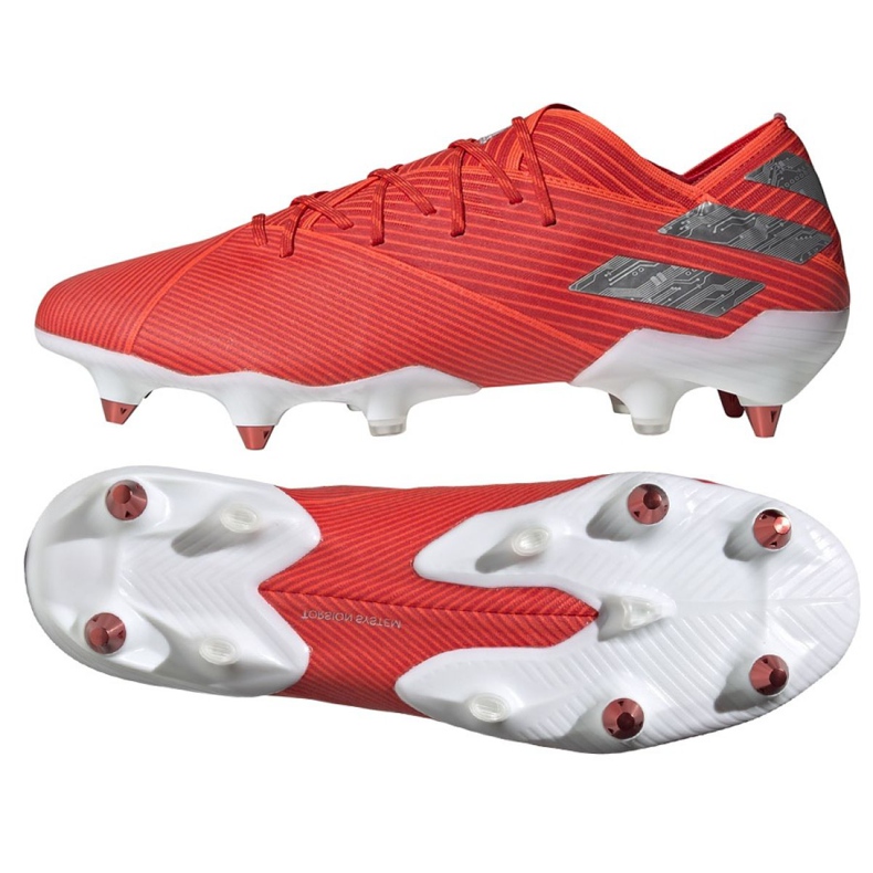Chuteiras Adidas Nemeziz 19.1 Sg M F99855 vermelho vermelho