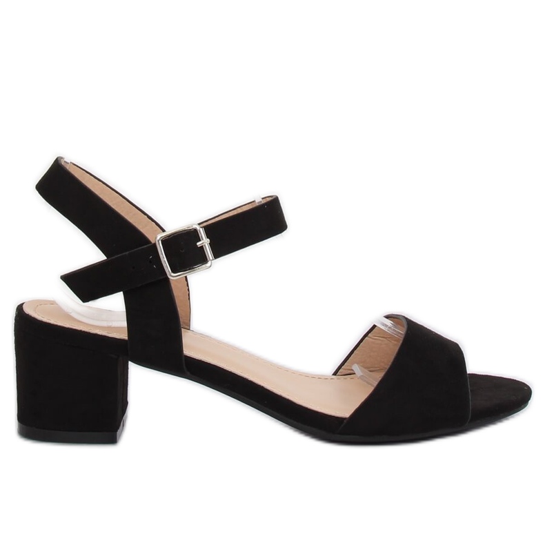 Sandálias pretas de salto alto 8103 Pretas preto