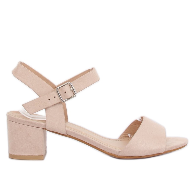Sandálias de salto alto bege 8103 Bege