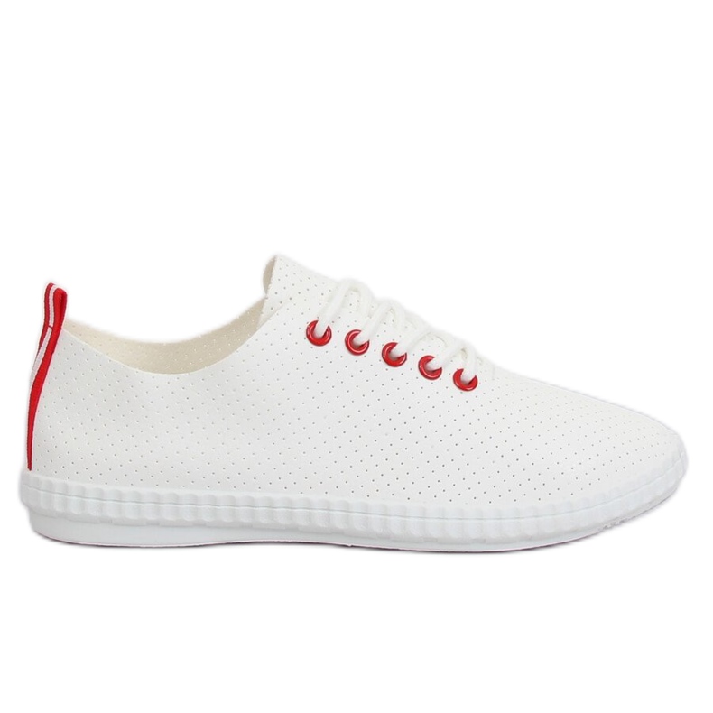 Tênis feminino branco e vermelho B111-17 BRANCO / VERMELHO