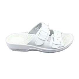 Chinelos brancos de faquir da saúde Comfooty Nadia