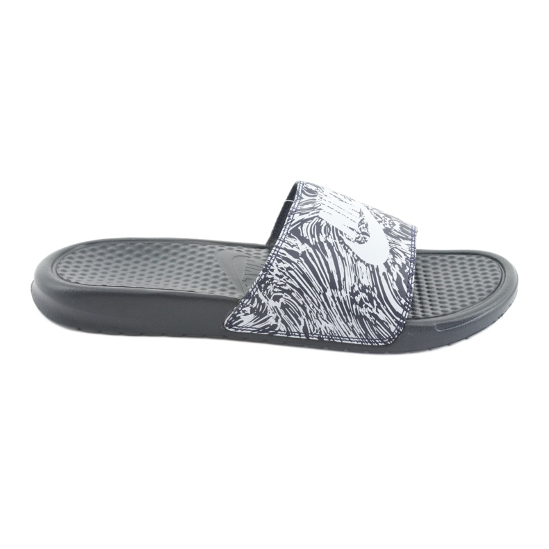 Nike Benassi Just Do It Print 631261-403 Slide branco azul marinho