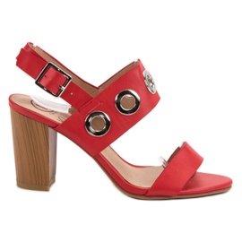 Kylie Sandálias de salto alto vermelhas vermelho Kylie Sandálias de salto alto vermelhas vermelho