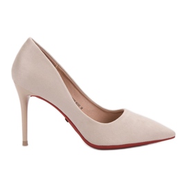 Jumex Salto de camurça bege