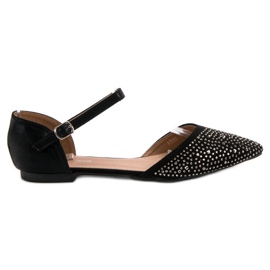 Primavera Bailarinas presas com zircônia cúbica preto Primavera Bailarinas presas com zircônia cúbica preto