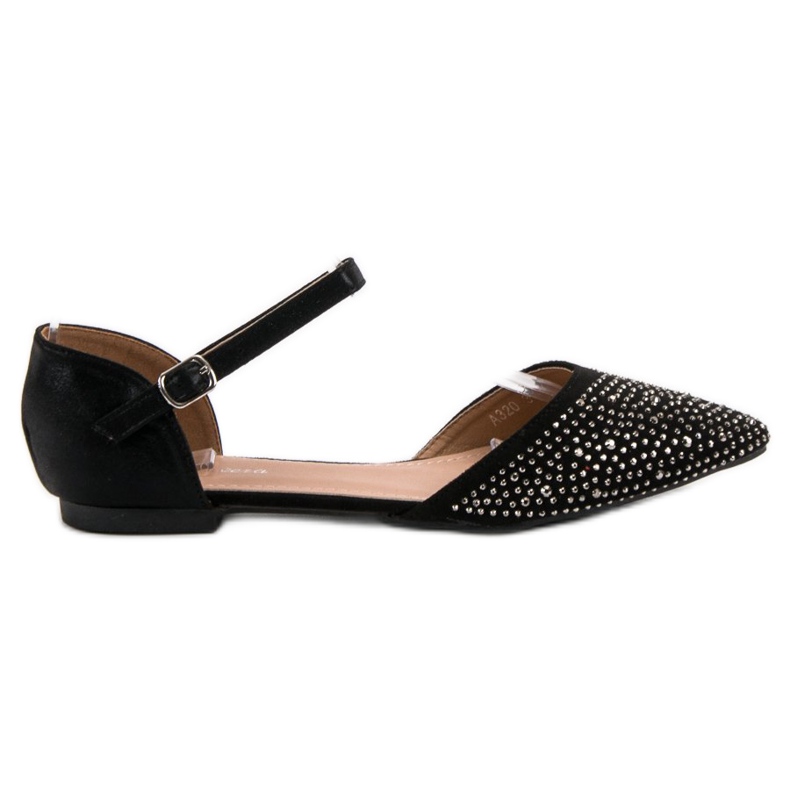 Primavera Bailarinas presas com zircônia cúbica preto Primavera Bailarinas presas com zircônia cúbica preto