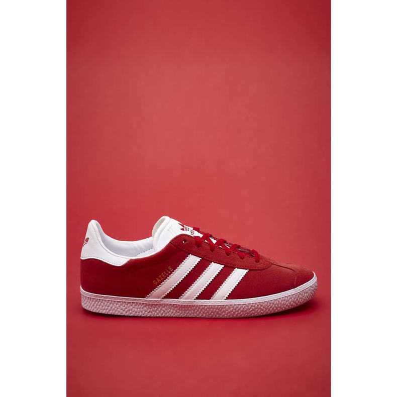 Adidas Gazelle J 543 Scarlet Calçado Ouro Branco Metálico vermelho