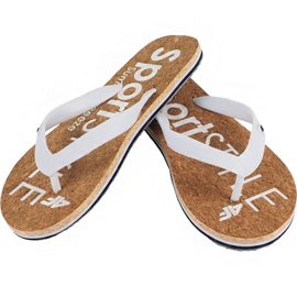 Chinelos 4f W H4L19-KLD002 10S branco marrom