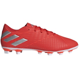 Chuteiras Adidas Nemeziz 19.4 FxG M F34393 vermelho vermelho