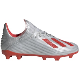 Chuteiras Adidas X 19.1 Fg Jr F35683 cinza cinza