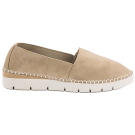 Sapatos deslizantes femininos VICES marrom