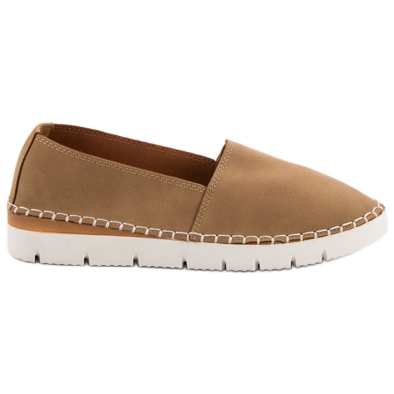 Sapatos deslizantes femininos VICES castanho