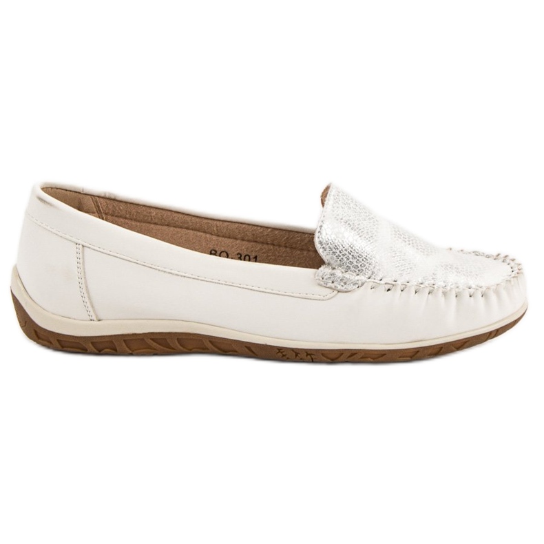 Anesia Paris Mocassins confortáveis branco